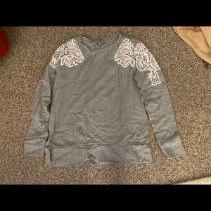 Loft Open Shoulder Sweatshirt